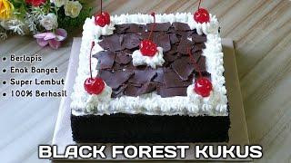 RESEP BLACK FOREST KUKUS BERLAPIS ||100% Berhasil untuk para pemula_Hasilnya Super Lembut & Enak bgt