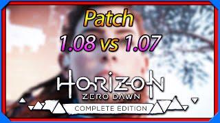 PC Horizon Zero Dawn 1.08 vs 1.07 Update Patch VRAM fix Benchmark Test Performance Comparison Steam