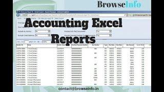 All Financial Excel Reports | Browseinfo | Odoo Apps Features #odoo #financialreport