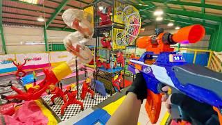 Nerf War | Amusement Park Battle 66 (Nerf First Person Shooter)