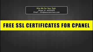 Get FREE SSL Certificates with Let's Encrypt For Cpanel