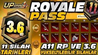  A11 Royale Pass | 3.6 Güncellemesi | 11 Yükseltilebilir Silah | Premium | Tarihleri | PUBG MOBILE