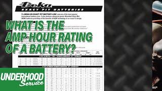 WHAT IS THE AMP HOUR RATING OF A BATTERY?