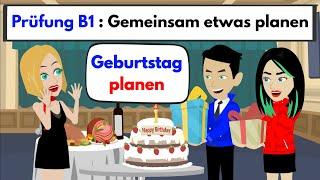 Learn German | Examination B1 ( DTZ ) Planning something together | birthday  