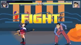 NICK54222 MUGEN: MVC2 Mai Kawasumi (me) VS Robbie Rotten (Pingrules)