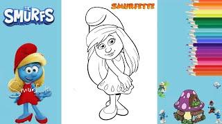 Smurfette Coloring | The Smurfs | How to color