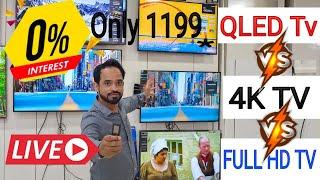 what is the difference full HD vs 4k TV and QLED TV