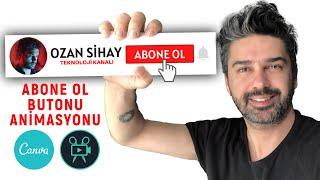 Youtube ABONE OL Butonu Animasyonu Nasıl Yapılır? | MOVAVI & CANVA