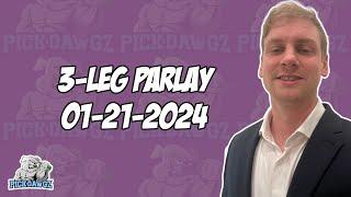 3-Leg Parlay For Sunday 1/21/24 | NFL Picks