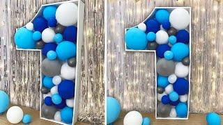 DIY BALLOON 3D NUMBER FOR BIRTHDAY & ANNIVERSARY DECORTION | HOW TO MAKE 3D NUMBER WITH BALLOON