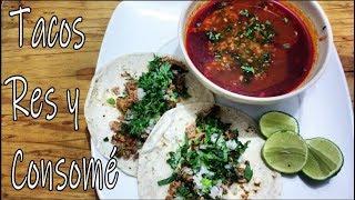 Como hacer tacos de res con consomé | El Mister Cocina