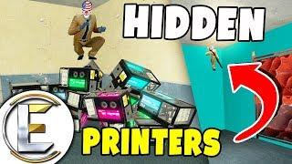 Hidden Money Printers In A No Collided Wall - Gmod DarkRP Life (Raiders Can't Find My Printer)