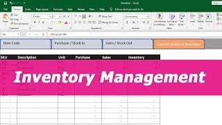 Inventory Management using Excel for free | NETVN