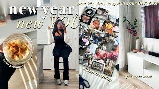 2025 LIFE RESET | get in your bag sis! + vision board + meal prep + goal setting + apartment reset