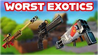 Revisiting Some of Fortnite's WORST EXOTIC Items of ALL TIME...