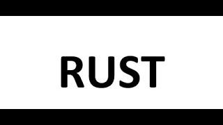 RUST - Book - Intro