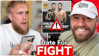 Conor McGregor And Jake Paul JUST SHOCKED Everyone! DATE FOR FIGHT! Merab vs Umar IN JEOPARDY?