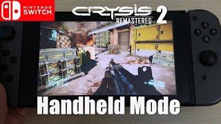 Crysis 2 Remasted Original Nintendo Switch handheld Gameplay (No Commentary)