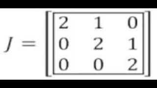 Jordan Canonical Form example [analytical and matlab example]