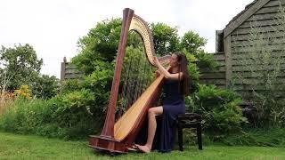 Handel's Concerto in Bb for harp I. Allegro moderato (played by Cecile-Marie Lissens)