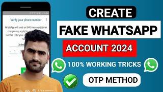 Fake Whatsapp number 2024 | fake number se whatsapp kaise chalaye | whatsapp fake id kaise banaye