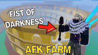 How To AFK Farm Fist Of Darkness!  | Blox Fruits Update 20!