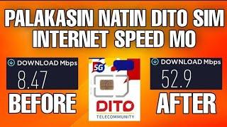 HOW TO BOOST DITO SIM CARD INTERNET CONNECTION | PAANO BA TUTORIAL ?