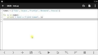 Qpython tutorial - 22 For Loops