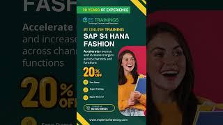 SAP Hana  Fashion online training