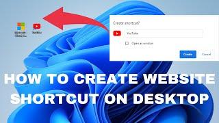 How to create Website Shortcut on Desktop!?