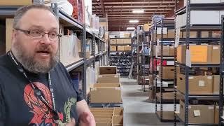 Noble Knight Games Warehouse Tour: *Raw Video*