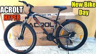 Unboxing of My New MTB Acrolt Hyper 27.5 | Installation of gear cycle at home | New Bike Day