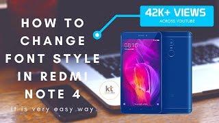 How to Change Font Style On Redmi Note 4, 5, 5 Pro, A2, Y2, 6A, 6Pro, Without Root the Phone