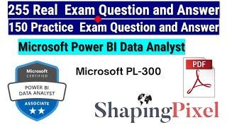 Microsoft Certified Power BI Data Analyst Associate Exam (PL-300) | Pass PL-300 Real Exam Questions