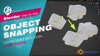 Blender Basic - Object Snapping Using Vert Position