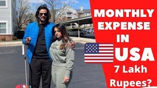 MONTHLY EXPENSE IN AMERICA FOR INDIANS | COST OF LIVING IN USA FOR INDIANS | IndianVlogger