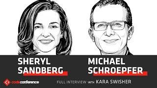 Separating politics & tech | Sheryl Sandberg & Mike Schroepfer, Facebook | Code Conference 2016