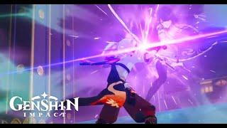 Kazuha Versus Raiden Shogun Cutscene | Kazuha Uses Friend's Vision That Reawakens | Genshin Impact