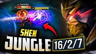 SHEN JUNGLE IS A CARRY BEAST! | How to Play Shen Jungle & CARRY + Best Build/Runes Season 13 LoL