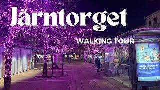 Discover Järntorget, Gothenburg | Walking Tour Through Gothenburg's Historic Square at night, 4K