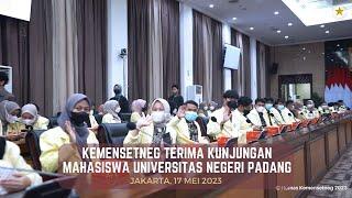 Kemensetneg terima kunjungan mahasiswa Universitas Negeri Padang