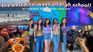 LAST FULL WEEK OF HIGH SCHOOL (senior year vlog)! beach days, last school dance vlog: senior season