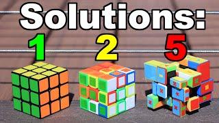 This Rubik's Cube has 5 different solutions!