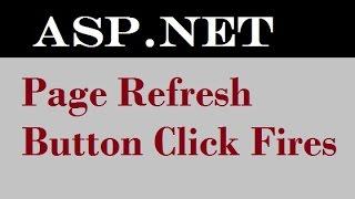 asp net stop button click event when page refresh