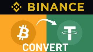 Change BTC to USDT - Spot to Funding on BINANCE