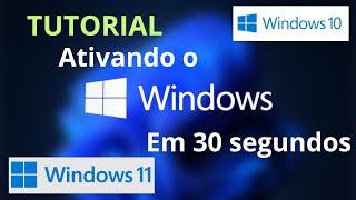 ATIVANDO QUALQUER WINDOWS EM 30 SEGUNDOS 2024 - PERMANENTE E SEM PROGRAMAS