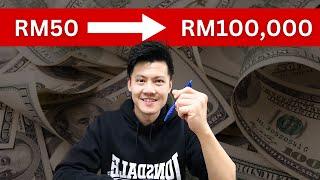 Cara Jana RM100,000 Bermula Dengan RM50 - Senang Tapi Ramai Tak Tahu!