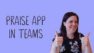 How to use the Praise app in Microsoft Teams