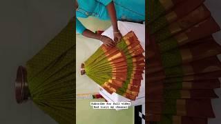 varalakshmi saree draping | easy and quick goddess decoration #shorts #youtubeshorts #varamahalaxmi