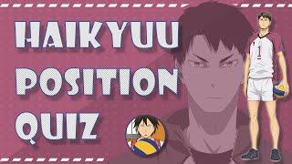 Haikyuu Position Quiz